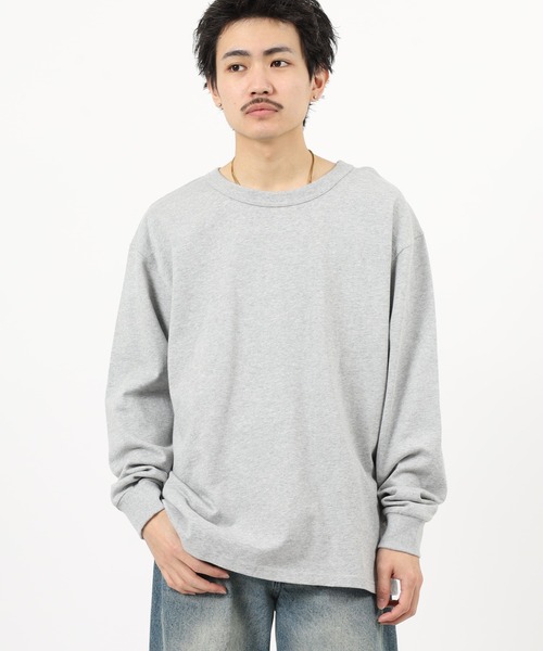 FRUIT OF THE LOOM(フルーツオブザルーム)の「ヘビーオンス L/S Tシャツ 長袖(Tシャツ/カットソー・メンズ・グレー/ブラック/ベージュ/ホワイト・XL/S/L/M)」の12枚目の写真