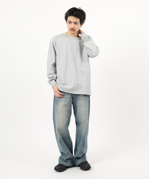 FRUIT OF THE LOOM(フルーツオブザルーム)の「ヘビーオンス L/S Tシャツ 長袖(Tシャツ/カットソー・メンズ・グレー/ブラック/ベージュ/ホワイト・XL/S/L/M)」の16枚目の写真
