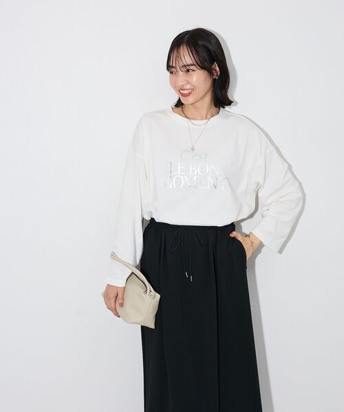 Green　Parks（グリーンパークス）の「アソートロゴ長袖TEE（Tシャツ/カットソー・レディース・D/C/A/B・FREE）」の6枚目の写真