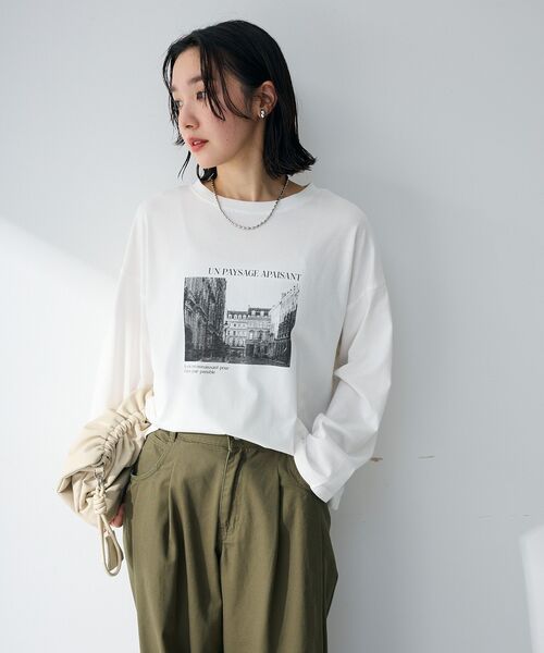 Green　Parks（グリーンパークス）の「アソートロゴ長袖TEE（Tシャツ/カットソー・レディース・D/C/A/B・FREE）」の20枚目の写真