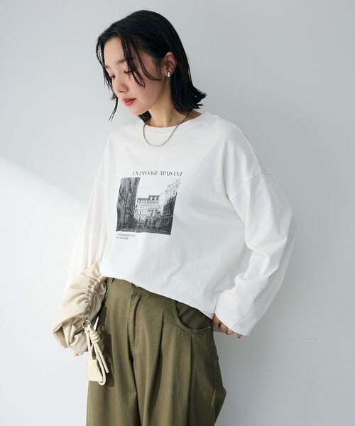 Green　Parks（グリーンパークス）の「アソートロゴ長袖TEE（Tシャツ/カットソー・レディース・D/C/A/B・FREE）」の22枚目の写真