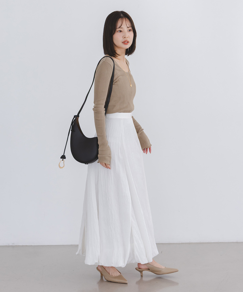 LE VERNIS（ル・ベルニ）の「LE VERNIS/ルベル二 Poire mini shoulder（ショルダーバッグ・レディース・ブラック/ベージュ・FREE）」の18枚目の写真