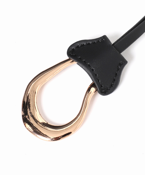 LE VERNIS（ル・ベルニ）の「LE VERNIS/ルベル二 Poire mini shoulder（ショルダーバッグ・レディース・ブラック/ベージュ・FREE）」の6枚目の写真