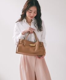 La boutique BonBon | 【ヴィオラドーロ】イタリアンWフェイス型押しレザーワイドトート(トートバッグ)