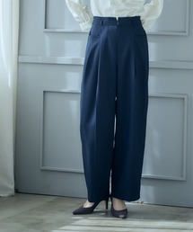 【SALE】【凛映え】ウォッシャブルドライメランジストレートパンツ