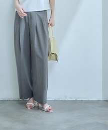 【SALE】【凛映え】ウォッシャブルドライメランジストレートパンツ