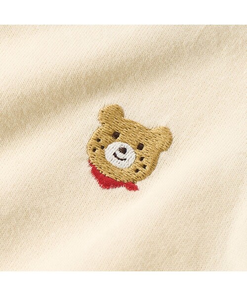 HOT BISCUITS(ホットビスケッツ)の「【Everyday Series】ワンポイント 半袖ボディシャツ(ロンパース・キッズ・アイボリー・80cm/70cm)」の4枚目の写真