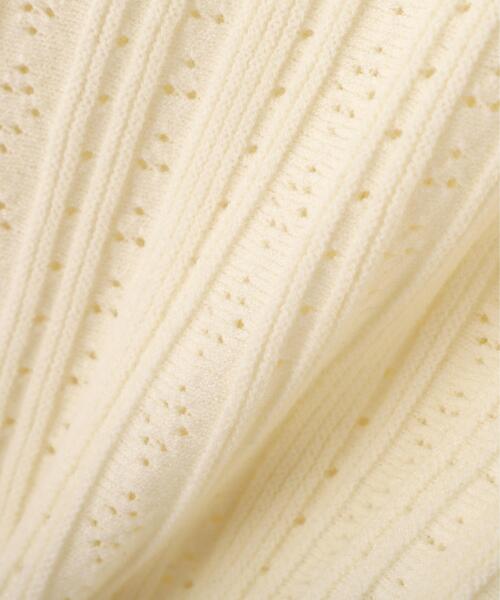 FREE'S MART（フリーズマート）の「◆地柄短丈ペプラムニット（ニット/セーター・レディース・ネイビー/イエロー/ホワイト・FREE）」の17枚目の写真