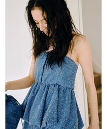 Ungrid | バルーンデザインネップデニムビスチェ(チューブトップ)
