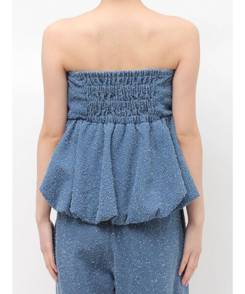 Ungrid（アングリッド）の「バルーンデザインネップデニムビスチェ（チューブトップ・レディース・ライトブルー/ブルー・FREE）」の22枚目の写真