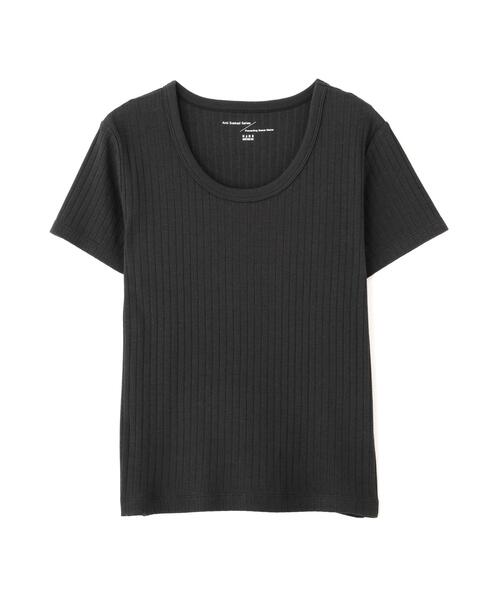 NANO universe(ナノユニバース)の「Anti Soaked(R) 汗染み防止コンパクトリブTシャツ(Tシャツ/カットソー・レディース・トップグレー/ブラック/アイボリー/チャコール・S/M)」の11枚目の写真