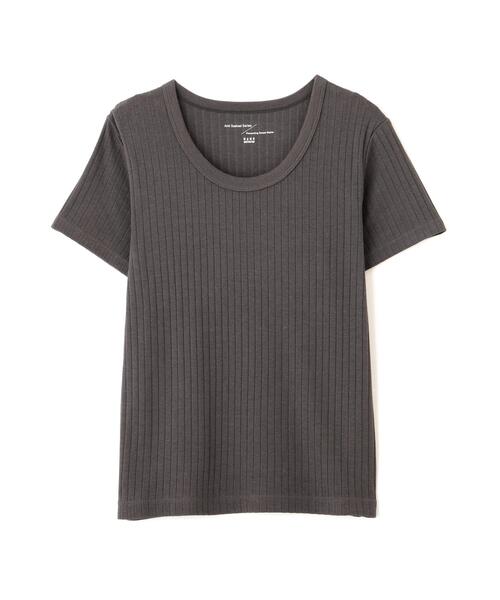 NANO universe(ナノユニバース)の「Anti Soaked(R) 汗染み防止コンパクトリブTシャツ(Tシャツ/カットソー・レディース・トップグレー/ブラック/アイボリー/チャコール・S/M)」の20枚目の写真