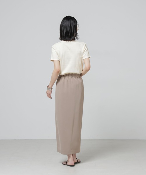 NANO universe（ナノユニバース）の「Anti Soaked(R) 汗染み防止コンパクトリブTシャツ（Tシャツ/カットソー・レディース・トップグレー/ブラック/アイボリー/チャコール・S/M）」の19枚目の写真