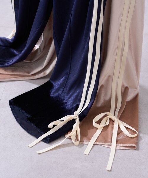 etsinta（エシンタ）の「【etsinta】リメイクジャージーカプリパンツ（その他パンツ・レディース・オフホワイト/ネイビー・ONE SIZE）」の5枚目の写真