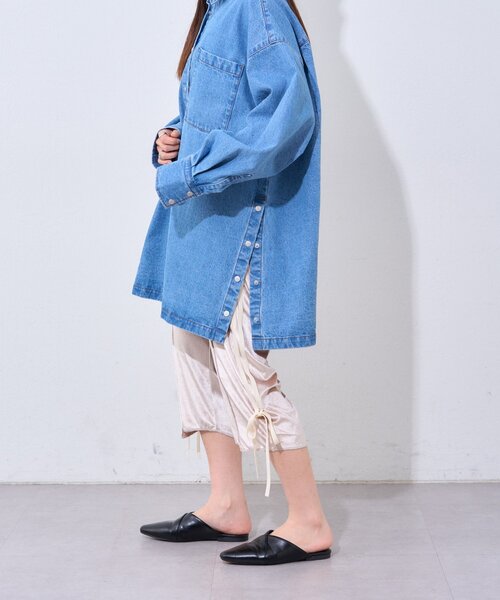 etsinta（エシンタ）の「【etsinta】リメイクジャージーカプリパンツ（その他パンツ・レディース・オフホワイト/ネイビー・ONE SIZE）」の13枚目の写真