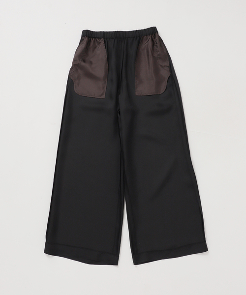 EVERYDAY I LIKE.（エヴリディアイライク）の「*シルクレーヨンイージーパンツ（その他パンツ・レディース・アイボリー/ブラック・40/38/36）」の7枚目の写真