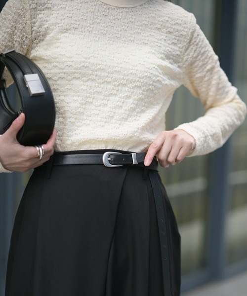 Marient（マリエント）の「ジャガードレースカットソー（Tシャツ/カットソー・レディース・ブラック/アイボリー・FREE）」の10枚目の写真