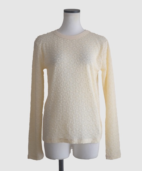 Marient（マリエント）の「ジャガードレースカットソー（Tシャツ/カットソー・レディース・ブラック/アイボリー・FREE）」の13枚目の写真