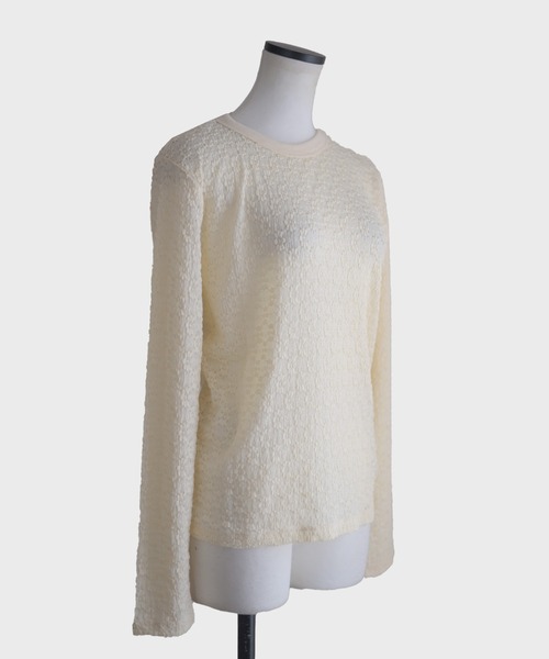 Marient（マリエント）の「ジャガードレースカットソー（Tシャツ/カットソー・レディース・ブラック/アイボリー・FREE）」の14枚目の写真