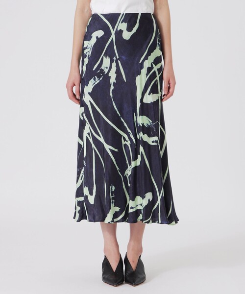 LOVELESS（ラブレス）の「ニュアンスパターンフレアスカート（スカート・レディース・ブルー系その他7・36/34）」の5枚目の写真