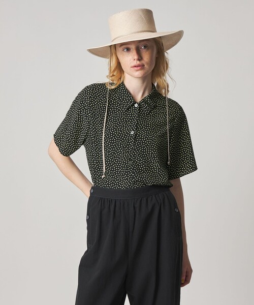 Steven Alan(スティーブンアラン)の「<Steven Alan>フラワー プリント シャツ(シャツ/ブラウス・レディース・オフホワイト/ブラック・M/S)」の2枚目の写真