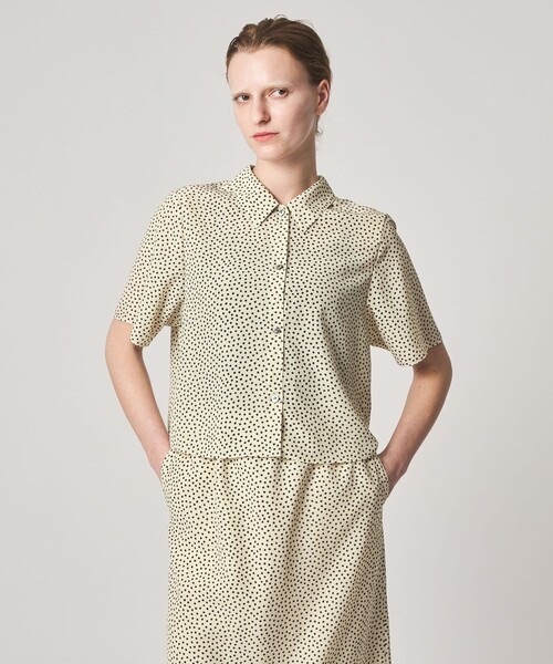 Steven Alan(スティーブンアラン)の「<Steven Alan>フラワー プリント シャツ(シャツ/ブラウス・レディース・オフホワイト/ブラック・M/S)」の3枚目の写真