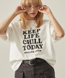 ラインストーン」に該当するレディースのTシャツ/カットソー（ホワイト