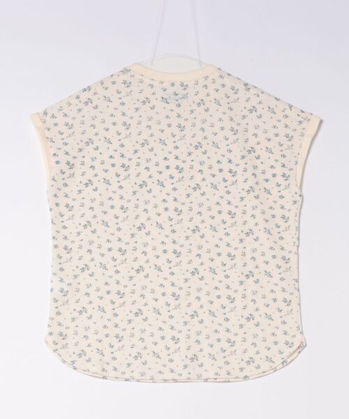 CUBE SUGAR(キューブシュガー)の「CUBE SUGAR/キューブシュガー ワッフル小花柄 フレンチPO(Tシャツ/カットソー・レディース・ホワイト/ネイビー・FREE)」の8枚目の写真