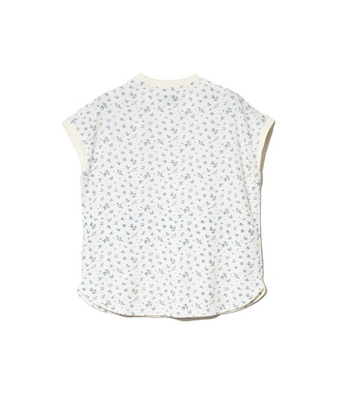 CUBE SUGAR(キューブシュガー)の「CUBE SUGAR/キューブシュガー ワッフル小花柄 フレンチPO(Tシャツ/カットソー・レディース・ホワイト/ネイビー・FREE)」の7枚目の写真