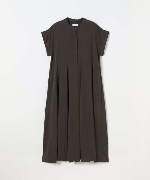 SHIPS any（シップス エニィ）の「SHIPS any:〈洗濯機可能〉ツイル バンドカラー フレンチ シャツ ワンピース（シャツワンピース・レディース・チャコールグレー/ベージュ・ONE SIZE）」の10枚目の写真