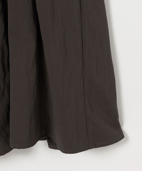 SHIPS any（シップス エニィ）の「SHIPS any:〈洗濯機可能〉ツイル バンドカラー フレンチ シャツ ワンピース（シャツワンピース・レディース・チャコールグレー/ベージュ・ONE SIZE）」の14枚目の写真