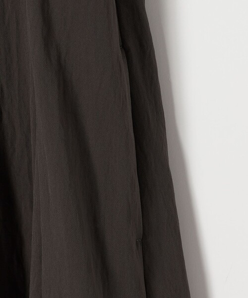 SHIPS any（シップス エニィ）の「SHIPS any:〈洗濯機可能〉ツイル バンドカラー フレンチ シャツ ワンピース（シャツワンピース・レディース・チャコールグレー/ベージュ・ONE SIZE）」の15枚目の写真