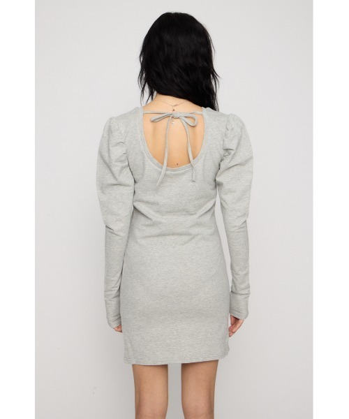 LAGUA GEM(ラグアジェム)の「PUFF SLEEVE CUT ミニワンピース(ワンピース・レディース・ネイビー系/グレー/ブラック・SMALL/MEDIUM)」の12枚目の写真