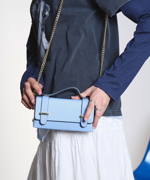 ROSE BUD(ローズバッド)の「(MILLELA FIRENZE)CHAIN SHOULDER BAG(ショルダーバッグ・レディース・ブラック/ブルー・ONE SIZE)」の10枚目の写真