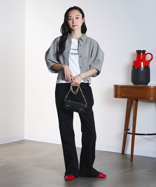 ROSE BUD(ローズバッド)の「(MILLELA FIRENZE)CHAIN SHOULDER BAG(ショルダーバッグ・レディース・ブラック/ブルー・ONE SIZE)」の13枚目の写真
