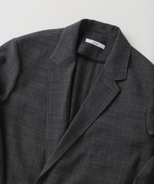 JOURNAL STANDARD relume（ジャーナルスタンダード　レリューム）の「テックキャンバス  ダブルプレスト ジャケット(セットアップ対応可能)（テーラードジャケット・メンズ・ブラック/ブラウン系その他/アイボリー・MEDIUM/LARGE）」の14枚目の写真