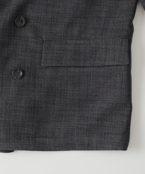 JOURNAL STANDARD relume（ジャーナルスタンダード　レリューム）の「テックキャンバス  ダブルプレスト ジャケット(セットアップ対応可能)（テーラードジャケット・メンズ・ブラック/ブラウン系その他/アイボリー・MEDIUM/LARGE）」の16枚目の写真