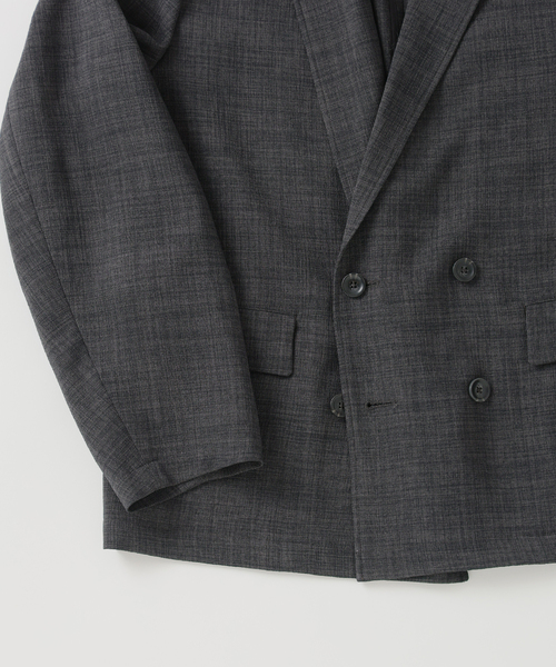 JOURNAL STANDARD relume（ジャーナルスタンダード　レリューム）の「テックキャンバス  ダブルプレスト ジャケット(セットアップ対応可能)（テーラードジャケット・メンズ・ブラック/ブラウン系その他/アイボリー・MEDIUM/LARGE）」の17枚目の写真