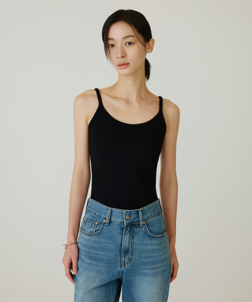 SIYAZU(シヤジュ)の「SITP5269 コンフォートVネックノースリーブトップス_ブラック(Tシャツ/カットソー・レディース・ブラック・ONE)」の2枚目の写真