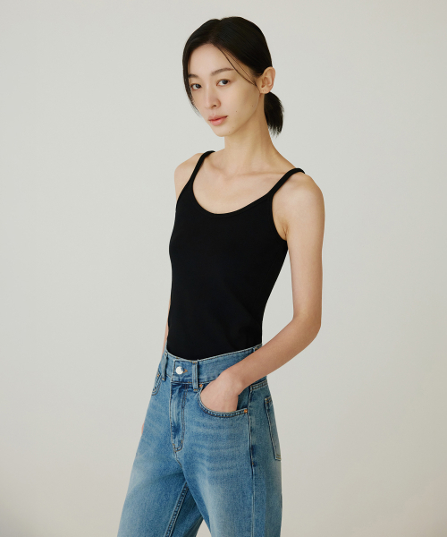 SIYAZU(シヤジュ)の「SITP5269 コンフォートVネックノースリーブトップス_ブラック(Tシャツ/カットソー・レディース・ブラック・ONE)」の3枚目の写真