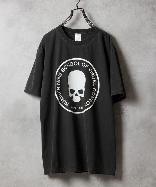 NUMBER NINE Tシャツ サイズ3 ダークグレー VINTAGE DYE GRAPHIC T-SHIRT / ヴィンテージダイ グラフィック