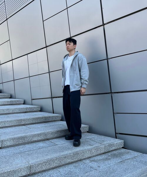 INDUST(インダスト)の「バレルフィットカーブドワイドパンツ_ネイビー(その他パンツ・レディース・ネイビー・1(S)/2(M)/3(L))」の4枚目の写真