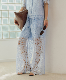 VERMEIL par iena | Cutwork Lace イージーパンツ(その他パンツ)
