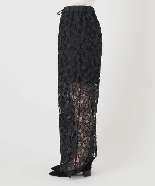 VERMEIL par iena(ヴェルメイユパーイエナ)の「Cutwork Lace イージーパンツ(その他パンツ・レディース・ブラック/サックスブルー・36/38/40)」の10枚目の写真