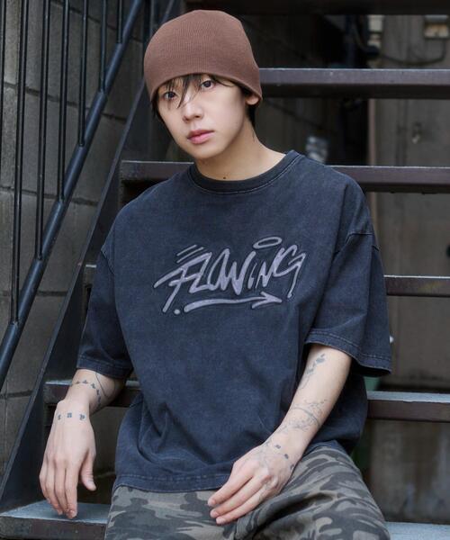 WEGO(ウィゴー)の「WEGO/【26年春新作】グラフィックBIG T(Tシャツ/カットソー・メンズ・ホワイト/ネイビー/レッド系その他/ブラック系その他・LARGE/MEDIUM)」の3枚目の写真