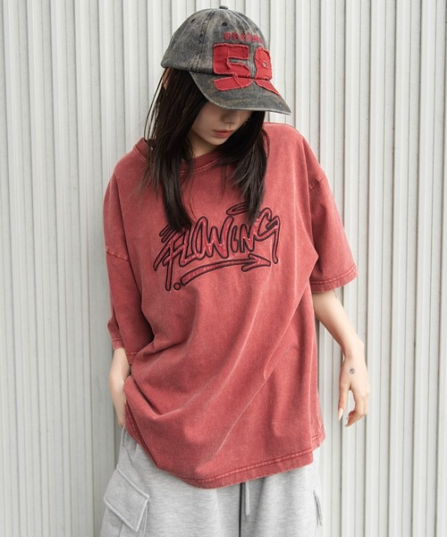 WEGO(ウィゴー)の「WEGO/【26年春新作】グラフィックBIG T(Tシャツ/カットソー・メンズ・ホワイト/ネイビー/レッド系その他/ブラック系その他・LARGE/MEDIUM)」の1枚目の写真