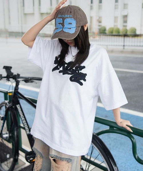 WEGO(ウィゴー)の「WEGO/【26年春新作】グラフィックBIG T(Tシャツ/カットソー・メンズ・ホワイト/ネイビー/レッド系その他/ブラック系その他・LARGE/MEDIUM)」の7枚目の写真