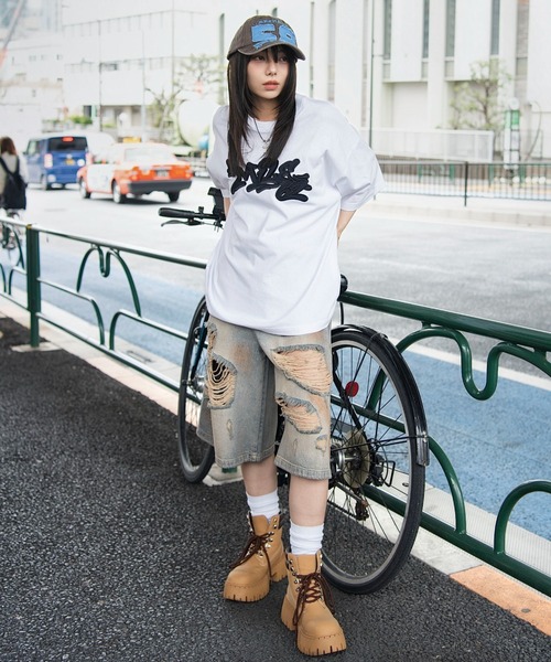 WEGO(ウィゴー)の「WEGO/【26年春新作】グラフィックBIG T(Tシャツ/カットソー・メンズ・ホワイト/ネイビー/レッド系その他/ブラック系その他・LARGE/MEDIUM)」の5枚目の写真