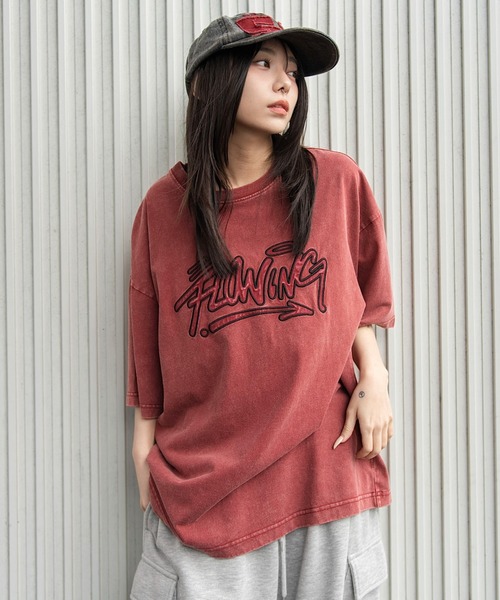 WEGO(ウィゴー)の「WEGO/【26年春新作】グラフィックBIG T(Tシャツ/カットソー・メンズ・ホワイト/ネイビー/レッド系その他/ブラック系その他・LARGE/MEDIUM)」の15枚目の写真