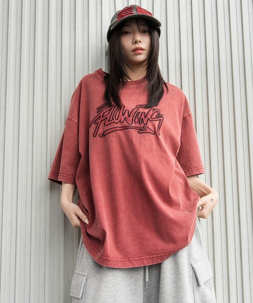 WEGO(ウィゴー)の「WEGO/【26年春新作】グラフィックBIG T(Tシャツ/カットソー・メンズ・ホワイト/ネイビー/レッド系その他/ブラック系その他・LARGE/MEDIUM)」の16枚目の写真